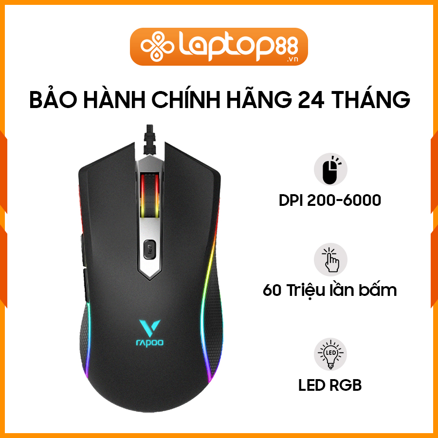 [New 100%] Chuột gaming có dây Rapoo V28S