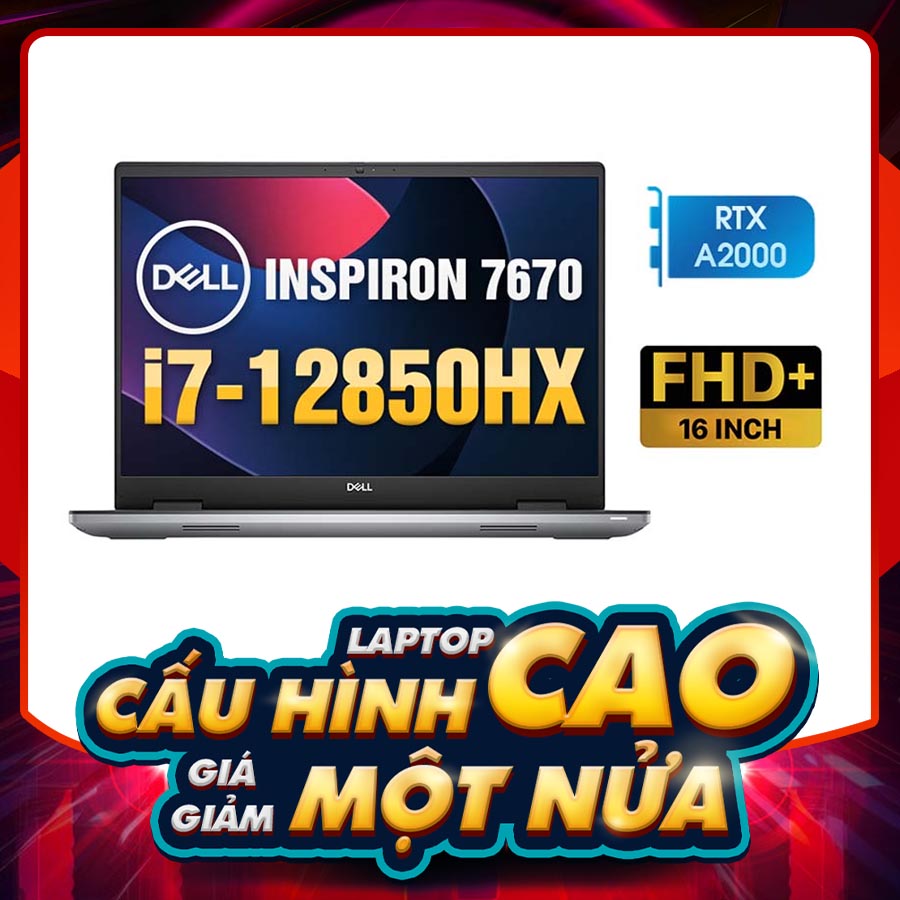 Laptop Cũ Dell Precision 7670 - Intel Core i7 12850HX | RTX A2000 
