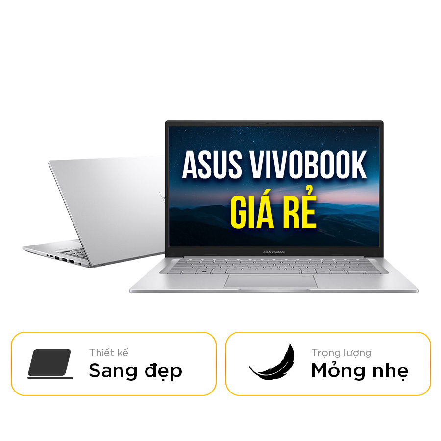 [New 100%] Laptop Asus Vivobook 14 X1404VA-EB509W - Intel  i3 1315U | 14 inch Full HD