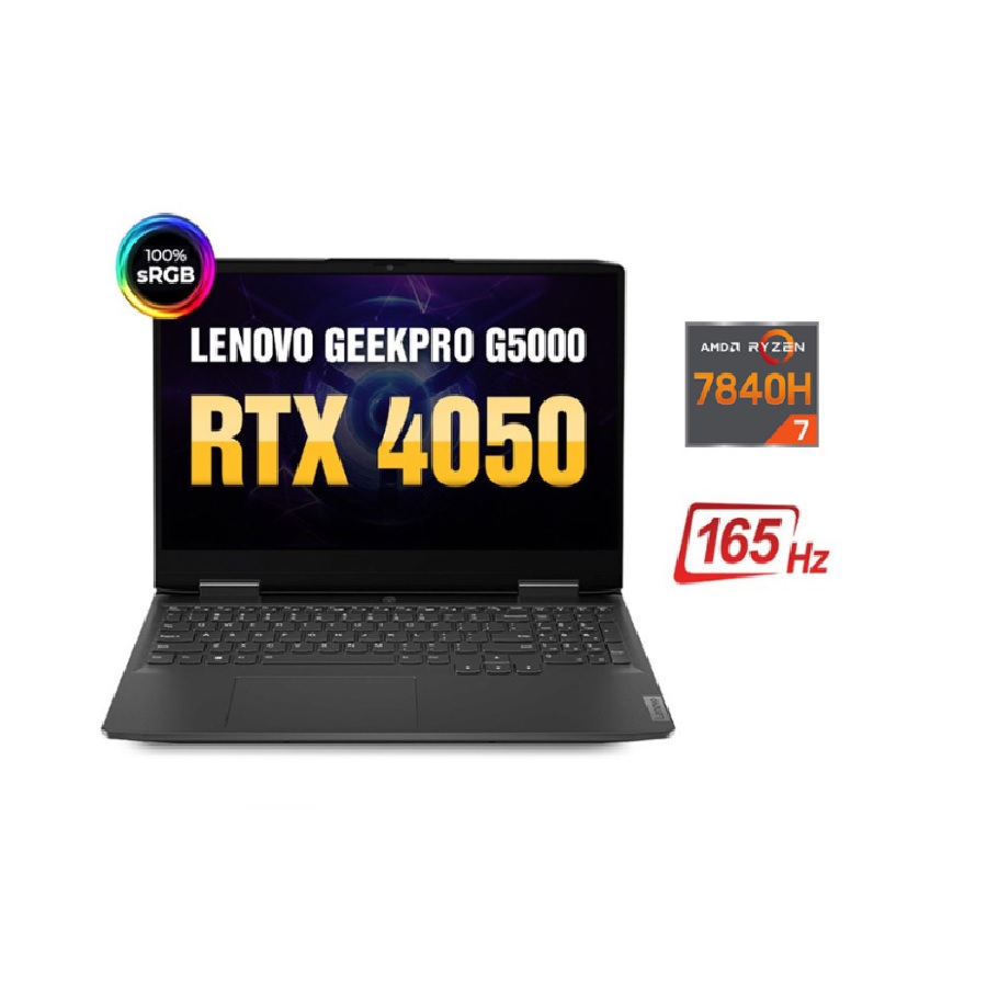 [Mới 100%] Lenovo GeekPro G5000 2023 APH8 82XT0087CD - AMD R7-7840H | 16GB | RTX 4050 | 15.6 inch 2K+ 165Hz