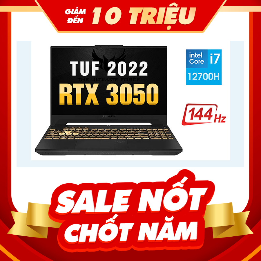 [New 100%] Laptop Asus TUF Gaming F15 FX507ZC4-HN099W - Intel Core i7-12700H | RTX 3050 4GB | 15.6 inch Full HD 144Hz 
