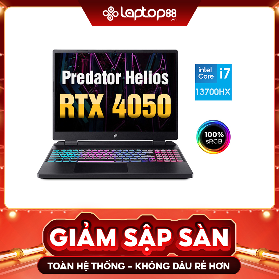 [New 100%] Laptop Gaming Acer Gaming Predator Helios Neo 16 PHN16-71-785L | Intel Core i7-13700HX | 16GB | RTX 4050 | 16 Inch 100% sRGB 500 nits