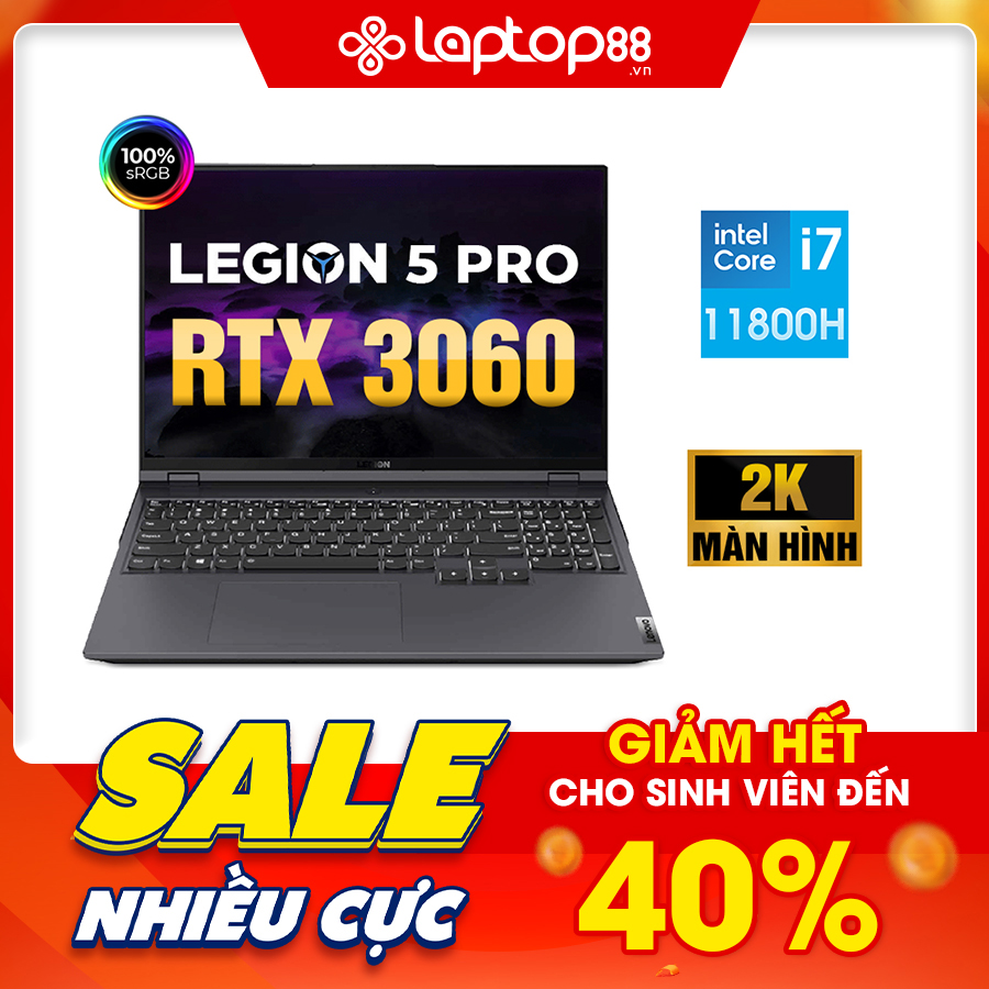 [New Outlet] Laptop Lenovo Legion 5 Pro Y9000P 82JD0007CD - Intel Core i7-11800H | 16GB | RTX 3060 | 16 inch 2K 100% sRGB 165Hz