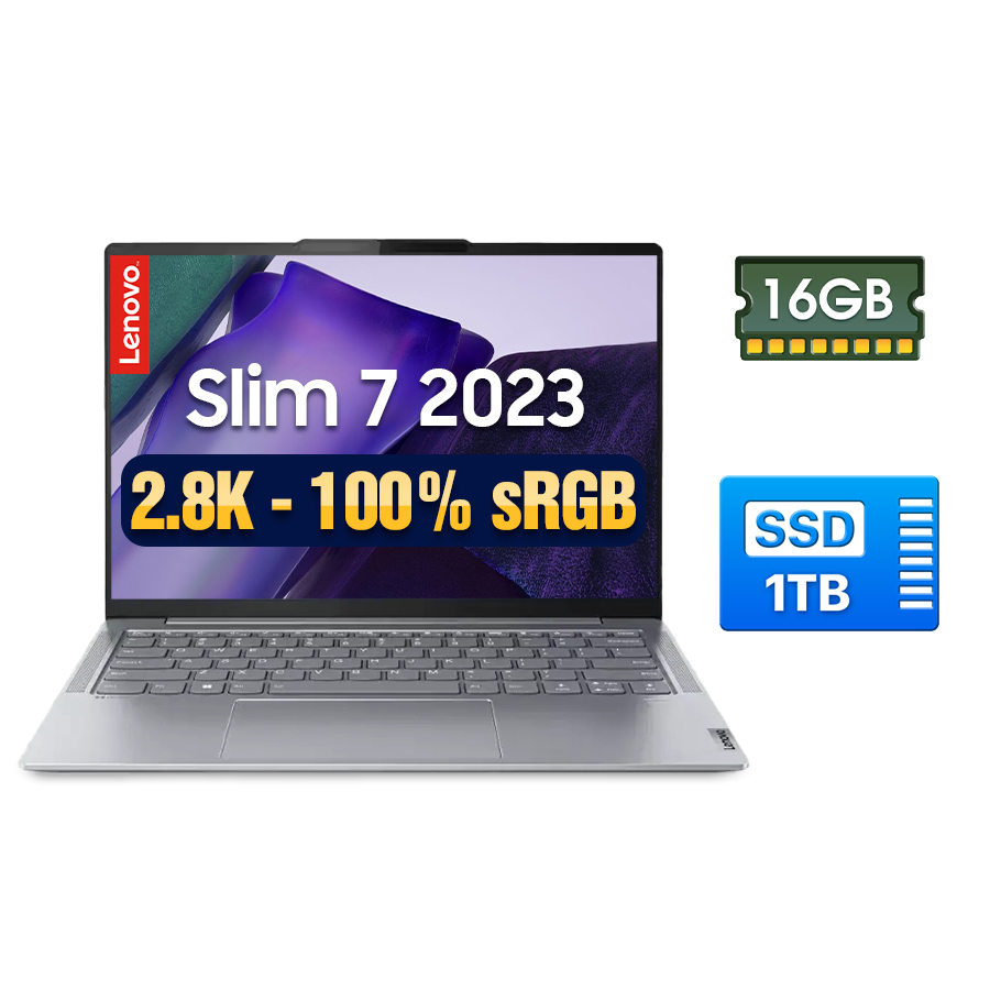 [New Outlet] Lenovo Slim 7 14IRP8 83A40005US - Intel Core i5-1340P | 16GB DDR5 | SSD 1TB NVMe | 14 inch 2.8K 100% sRGB 120Hz