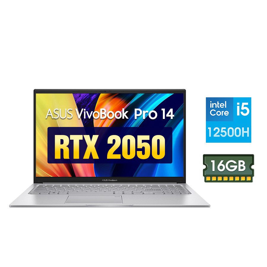 [New 100%] Laptop Asus Vivobook Pro 14 K3405ZF-KM184W - Intel Core i5-12500H | Nvidia RTX 2050 | 14 inch 2.8K OLED