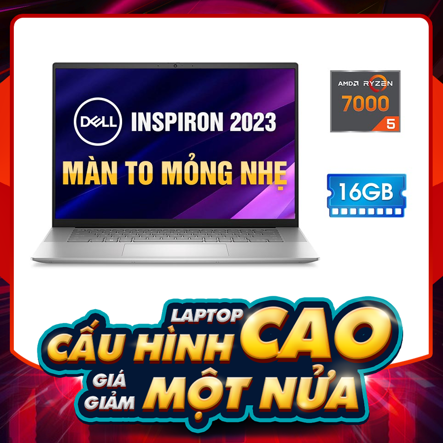[New 100%] Laptop Dell Inspiron 16 5635-R1505S - AMD Ryzen 5-7530U | 16 Inch Full HD+