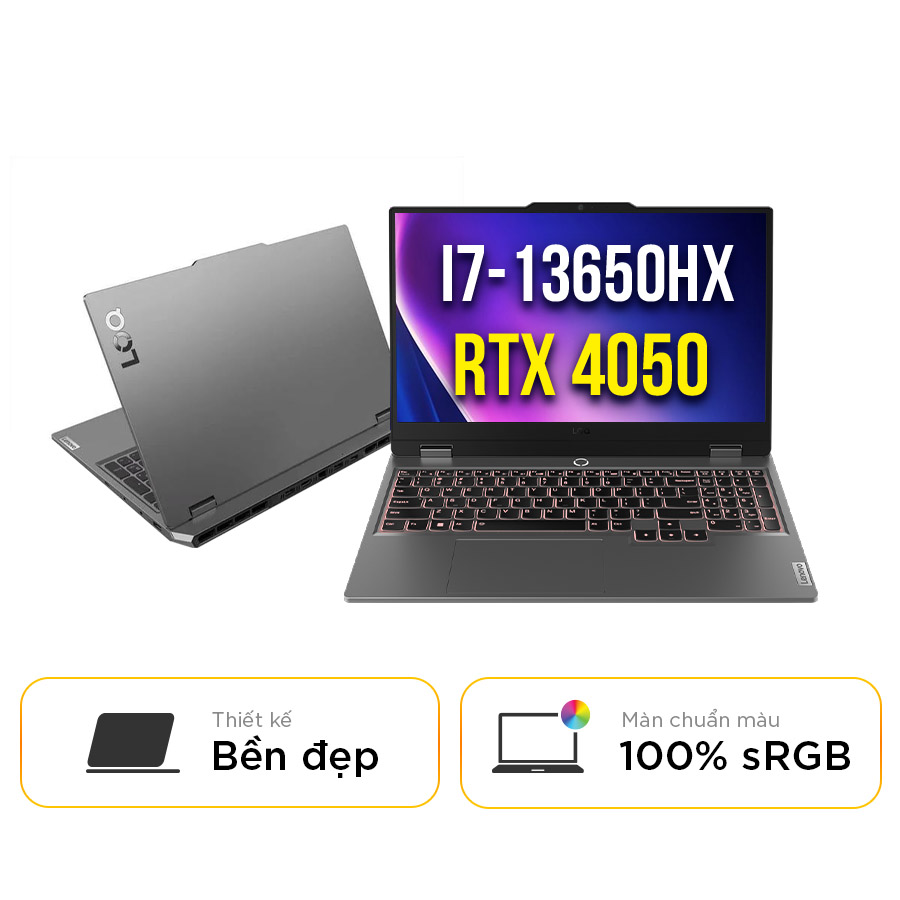 [New 100%] Laptop Lenovo LOQ 15IRX9 83DV000KCD - Intel Core i7-13650HX | RTX 4050 | 15.6 inch 144Hz 100% sRGB