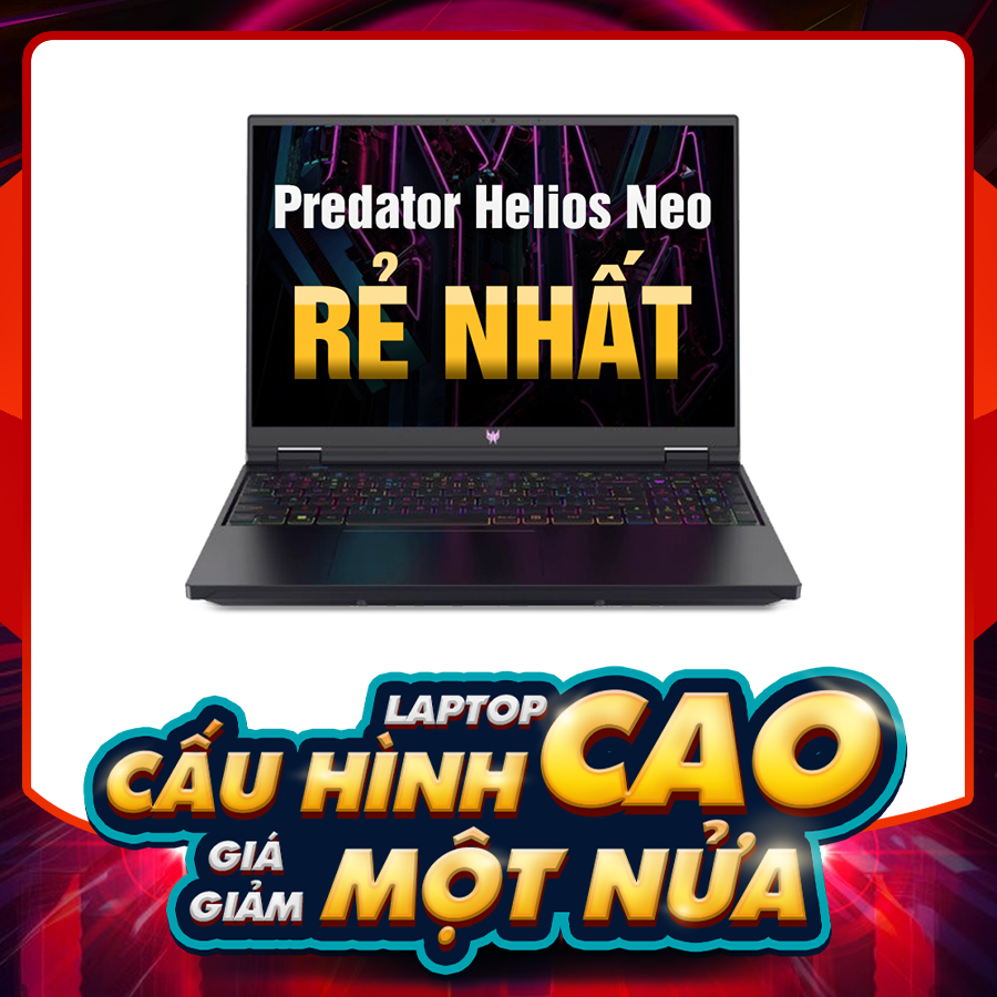 [New Outlet] Laptop Acer Gaming Predator Helios Neo 16 PHN16-71-73RR NHQMAAA001 - Intel Core i7-13700HX | RTX 4050 | 15.6" WUXGA 100% sRGB 165Hz
