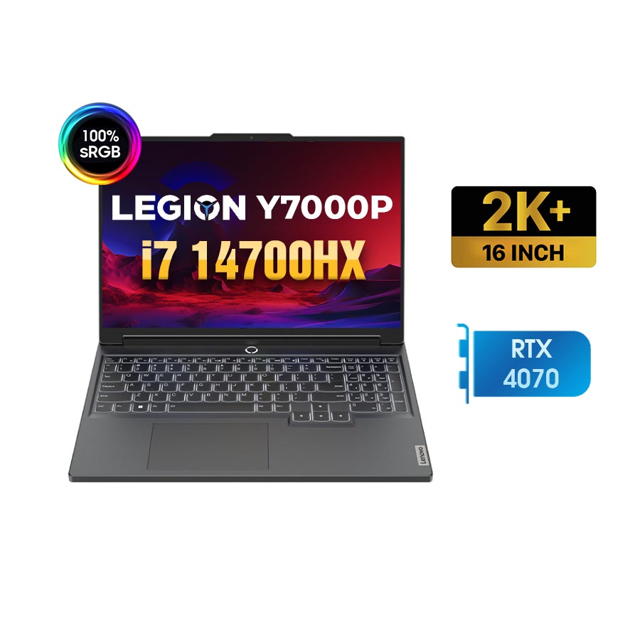 [New 100%] Lenovo Legion Y7000P IRX9-83DG008NCD - Intel Core i7-14700HX | 16GB | RTX 4070 | 16 Inch WQXGA 165Hz