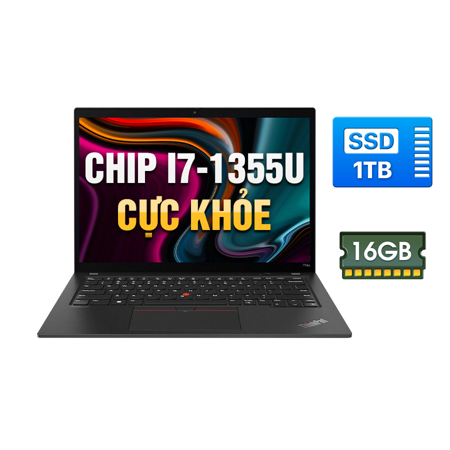 [New Outlet] Lenovo ThinkPad T14s Gen 4  21F60029US - Intel Core i7-1355U | 16GB | 1TB | 14 inch WUXGA  