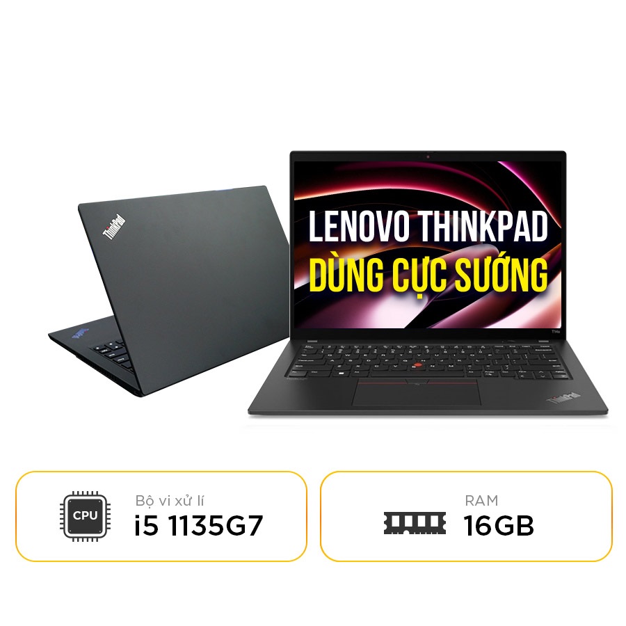 Laptop Cũ Lenovo Thinkpad T14s Gen 2 - Intel Core i5 1135G7 | 16GB | 256GB | 14 inch Full HD