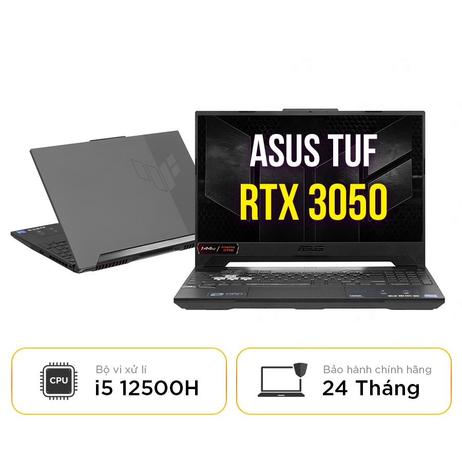 [New 100%] Laptop Asus TUF Gaming F15 FX507ZC4-HN095W - Intel i5-12500H | 16GB | RTX 3050 | 15 inch Full HD 144Hz