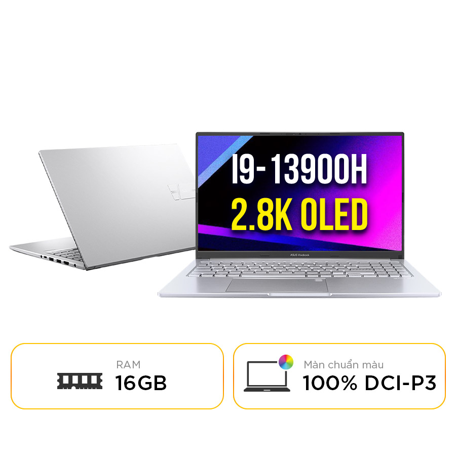 [New 100%] Laptop Asus Vivobook 15 OLED A1505VA-MA469W | Intel Core i9-13900H | 16GB | 15.6 inch 2.8K OLED 100% DCI-P3