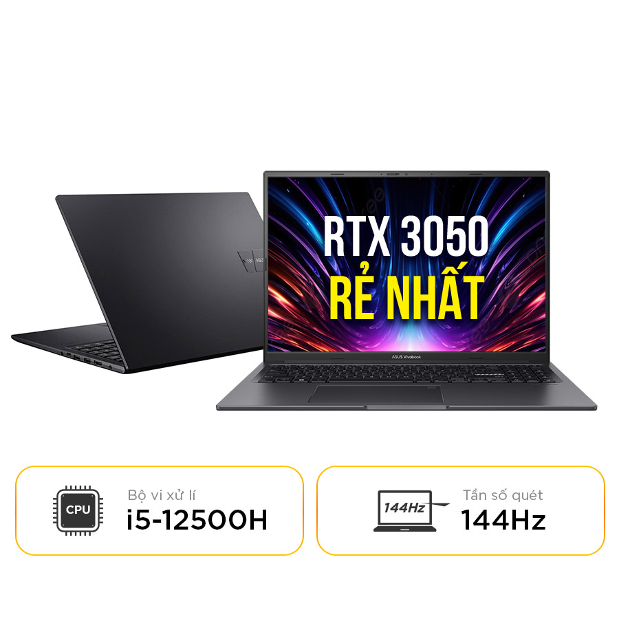 [New 100%] Laptop Asus Vivobook 16X K3605ZC-RP564W - Intel Core i5-12500H | RTX 3050 | 16GB | 16 Inch WUXGA 144Hz