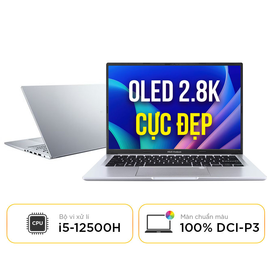 [New 100%] Laptop Asus Vivobook 14 OLED A1405ZA-KM264W | Intel Core i5-12500H | 16GB | 14 inch 2.8K OLED 100% sRGB