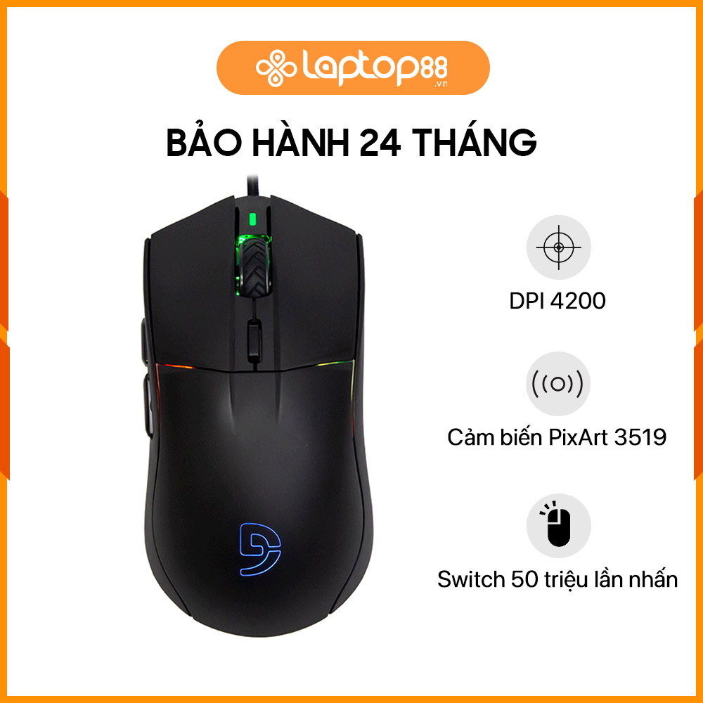 [New 100%] Chuột có dây gaming Fuhlen G60s Pro Black