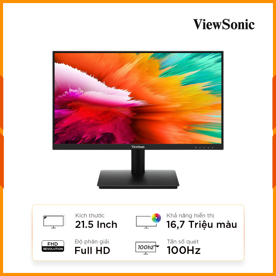 [New 100%] Màn hình 21.5 Inch Viewsonic VA220-H (21.5 Inch / Full HD / 4ms / 100Hz / VA)