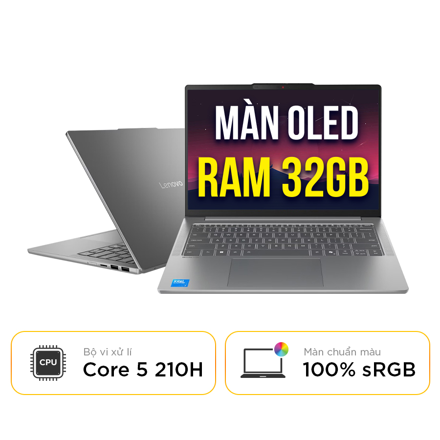 [New 100%] Lenovo IdeaPad Slim 5 14IRH10R 83J0006CVN 2025 - Intel Core 5 210H | 32GB | 14 inch Full HD+ OLED