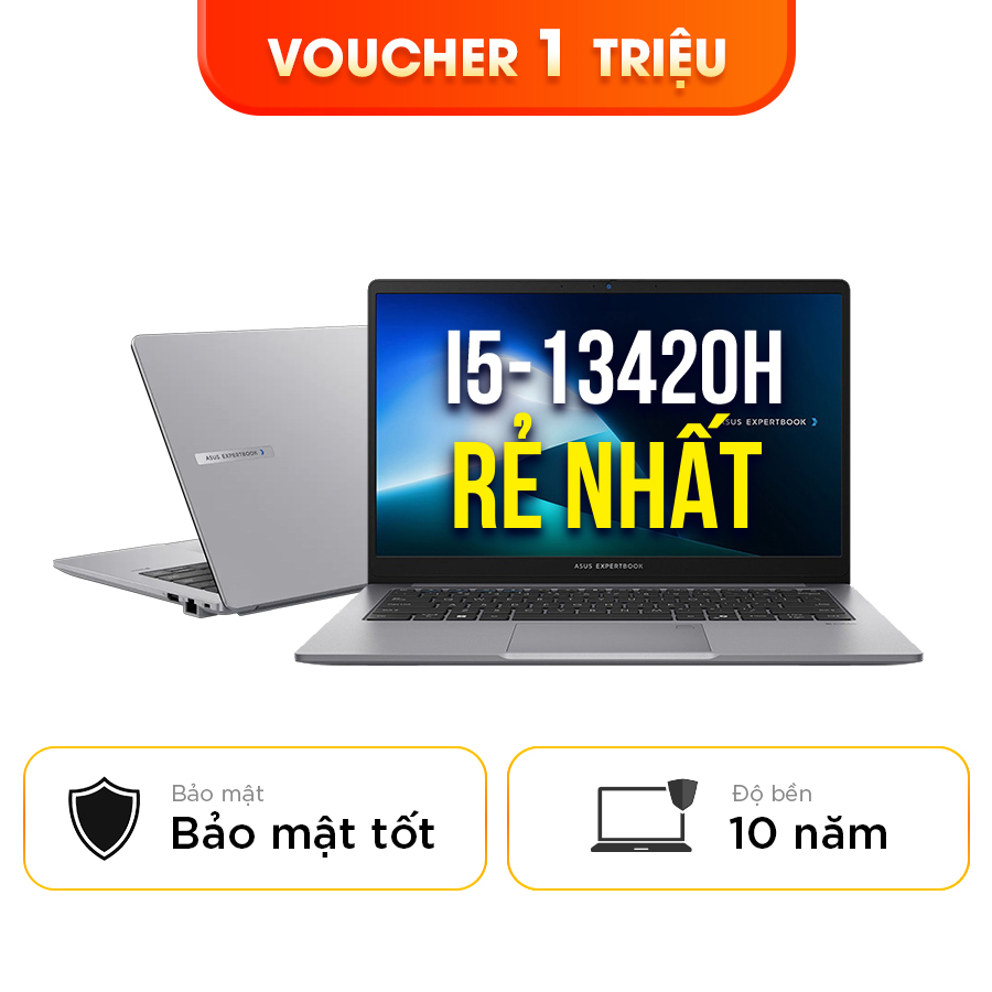 [New 100%] Laptop Asus ExpertBook P1 P1403CVA-i508-50W - Intel Core i5-13420H | 14 inch Full HD