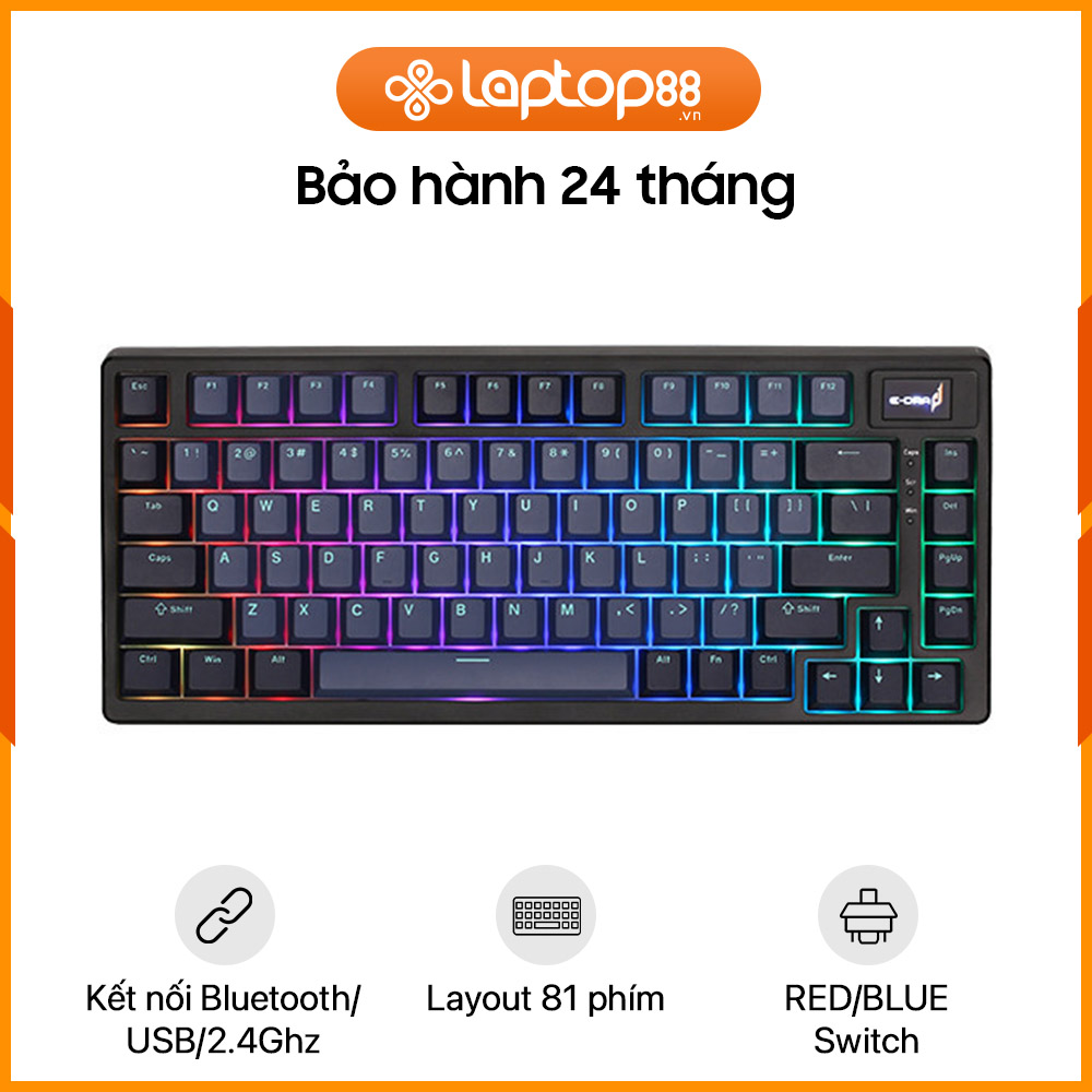 [New 100%] Bàn Phím Cơ Không Dây E-DRA EK375PRO