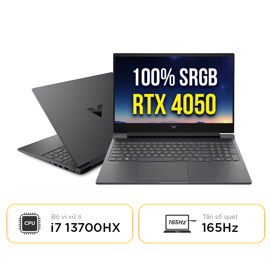 [New 100%] Laptop HP Victus 16 r0369TX AY8Y2PA -  Intel Core i7 13700HX | RTX 4050 | 16