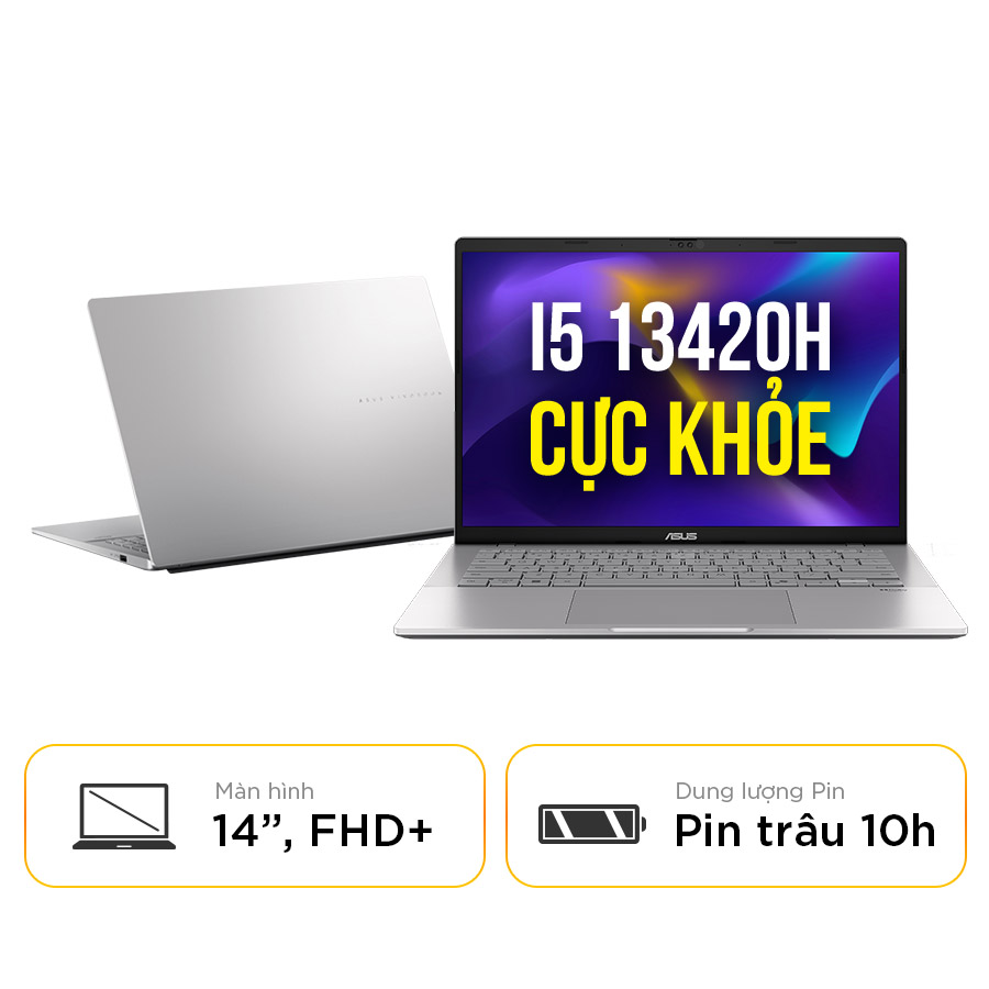 [New 100%] Laptop Asus Vivobook S14 S3407VA-LY046W - i5-13420H | 14.0 Inch WUXGA