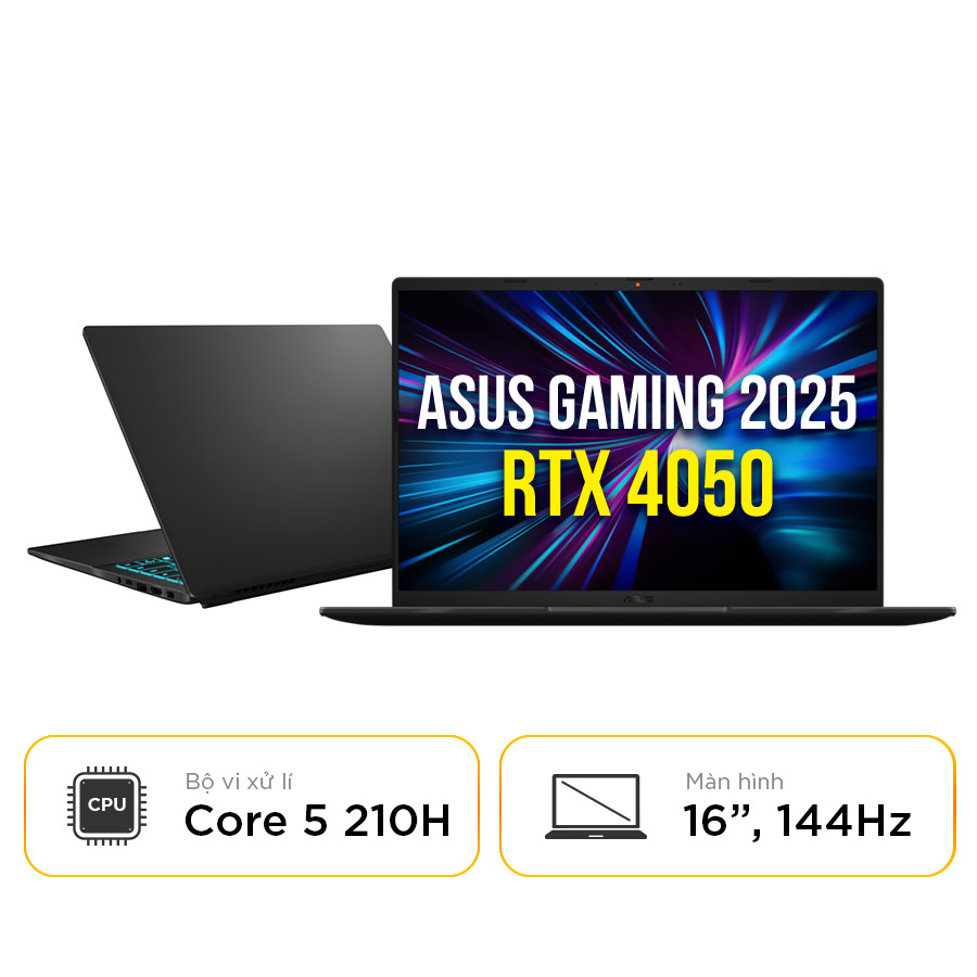 [New 100%] Laptop Asus Gaming V16 K3607VU-RP280W - Intel Core 5 210H | RTX 4050 | 16 Inch 144Hz