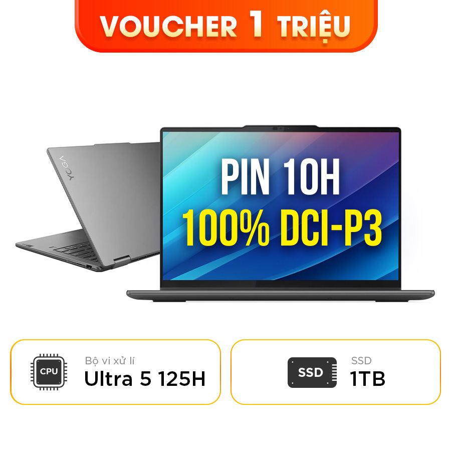 [New 100%] Laptop Lenovo Yoga 7 2 in 1 14IML9 83DJ00H8VN - Ultra 5 125H | 14 Inch OLED 