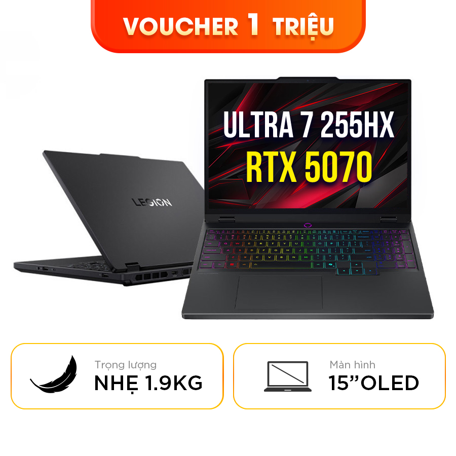 [New 100%] Laptop Gaming Lenovo Legion 5 15IAX10 83F0003BVN -  Ultra 7 255HX | 32GB | 1TB | RTX 5070 | 15.1 Inch 165Hz 