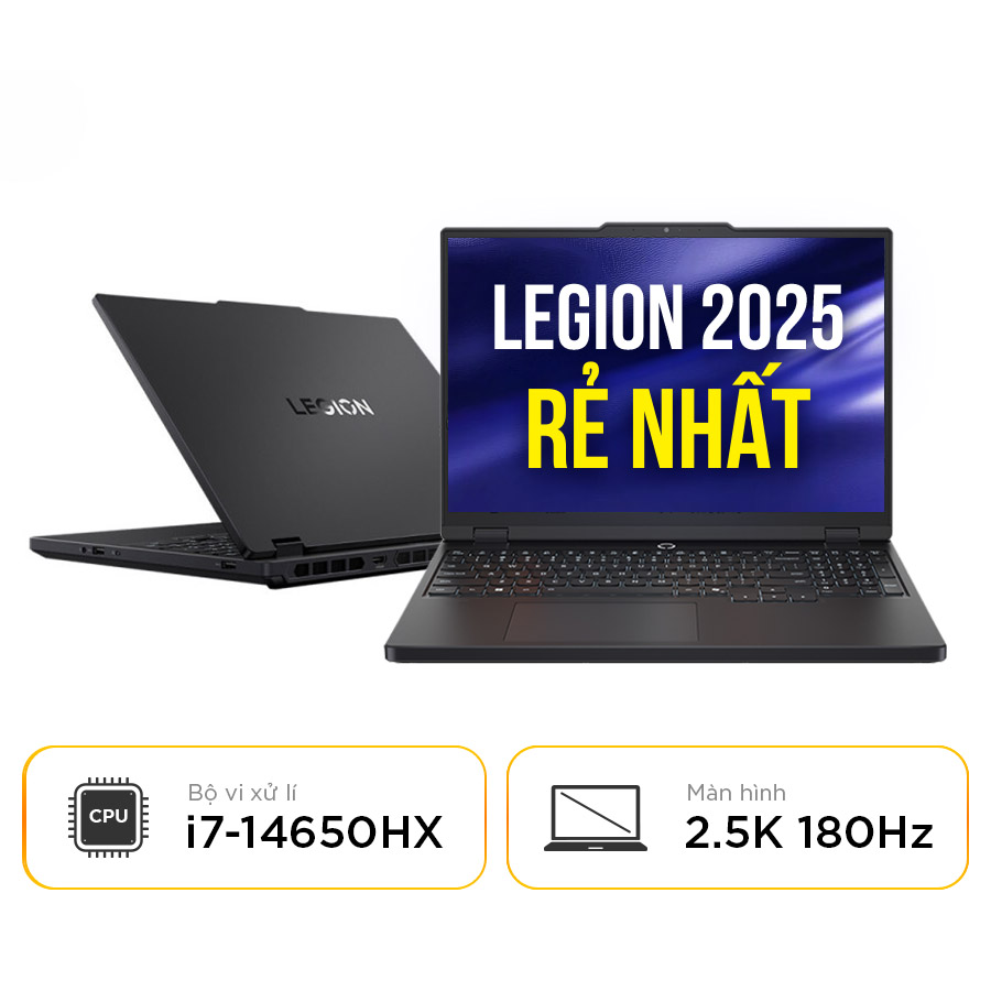 [New 100%] Lenovo Legion Y7000 2025 IRX10 83LY001QCD - Intel Core i7-14650HX | RTX 5060 | 15 Inch 2.5K 180Hz 100% sRGB