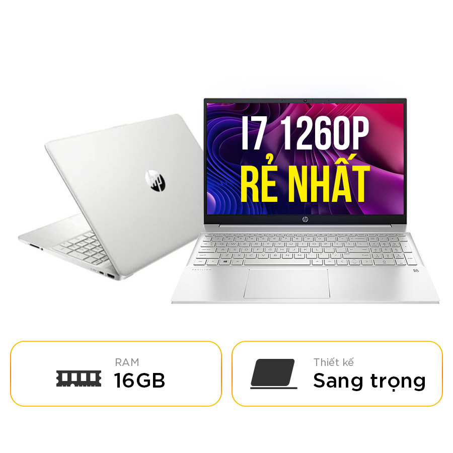 [New 100%] Laptop HP 15 - fd0888TU - Intel Core i7 1260P | 16GB | 512GB | 15.6 Inch Full HD