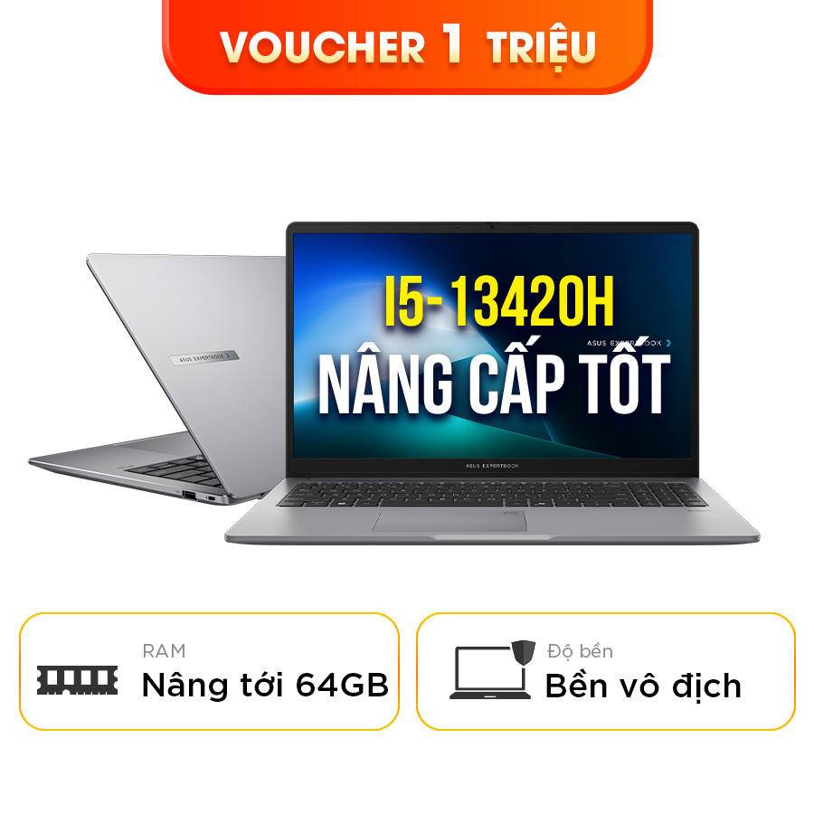 [New 100%] Laptop Asus ExpertBook P1 P1503CVA-i516-63WS - Intel Core i5-13420H | 15 inch Full HD