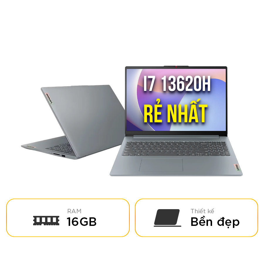 [New 100%] Laptop Lenovo IdeaPad Slim 3 15IRH8 83EM00H6IN - Intel Core i7-13620H | 16GB | 15 inch Full HD
